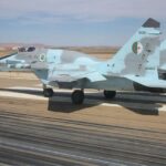 A MIG-29 of the Algerian Air Force taking off