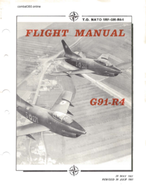 Fiat G91 R4 Flight Manual