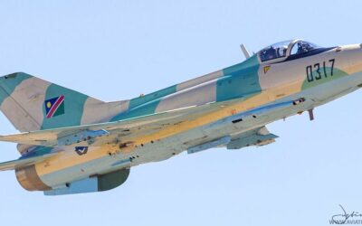 Namibian F-7 fighter badly damaged in runway overshoot