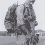 Rhodesian SAS Sgt Andy Chait with a camouflaged FN FAL and Trilux optic, 1974-1975.